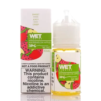 WET LIQUIDS Watermelon Apple SaltNic – 30 ml - Vape Product, Vape Product