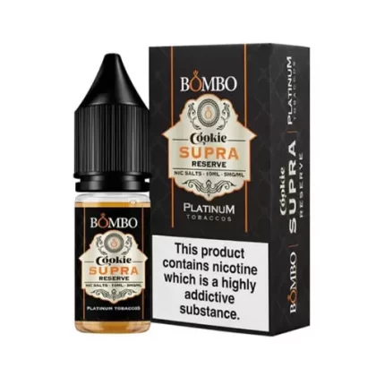 Bombo Platinum Tobaccos Cookie Supra Reserve Nic Salt