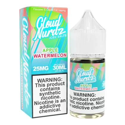 WATERMELON APPLE – CLOUD NURDZ SALTS – 30ML - Vape Product