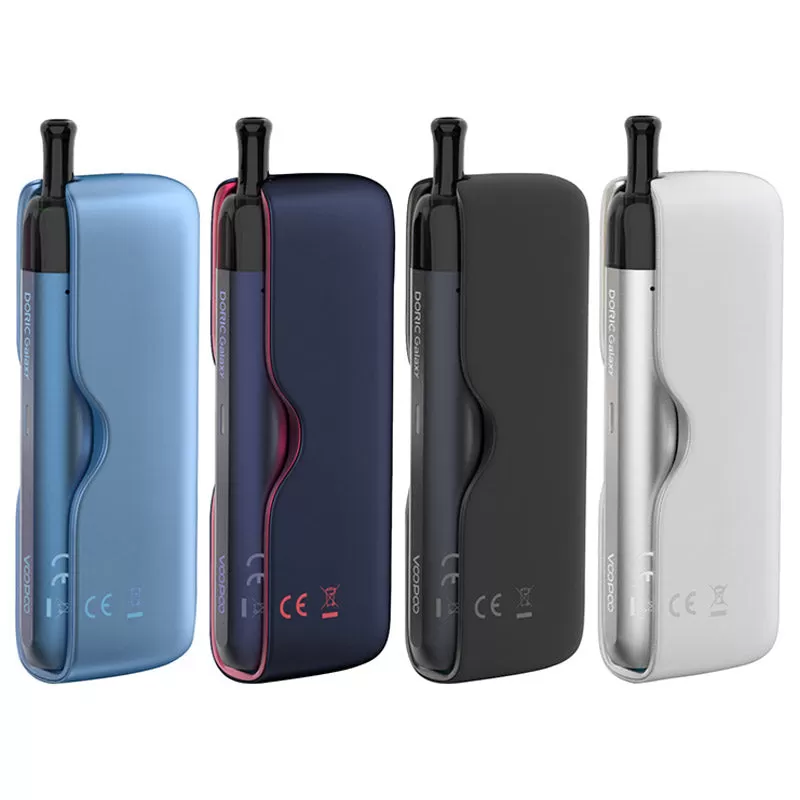 Voopoo Doric Galaxy Pod Kit with PCC Box - Silver & White - Image 3