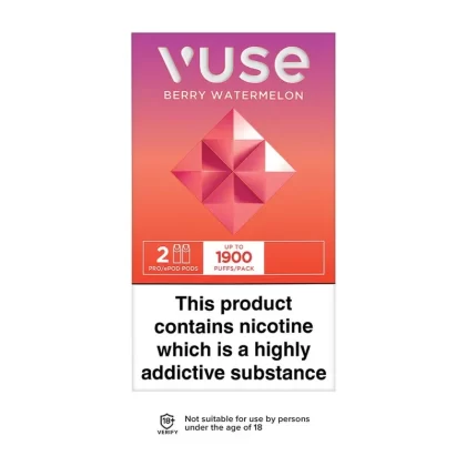 Vuse Pro Berry Watermelon Pods (2 Pack) - Strength#6mg>12mg (964E5B)