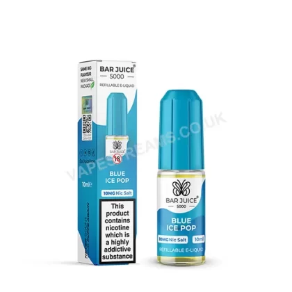 Bar Juice 5000 Blue Ice Pop Nic Salt E-Liquid - Vapestreams Co