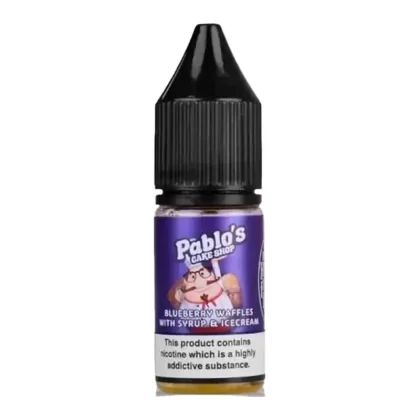 Blueberry Waffles with Syrup and Ice Cream By Pablo’s Cake Shop Salt 10ml