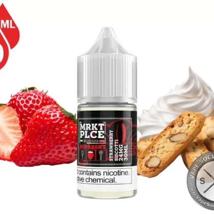 Strawberry Biscotti BKRS BSKT by MRKT PLCE Salt 30ml
