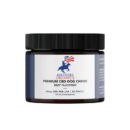 4FathersOrganics CBD Dog Chews – Beef Flavored