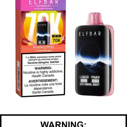 Strawberry Mango Elf Bar MoonNight 70K Disposable Vape