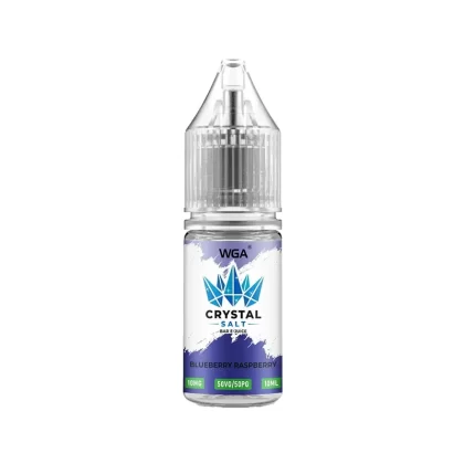 WGA Crystal Blueberry Raspberry Saltnic Vape Juice - 10 Pack