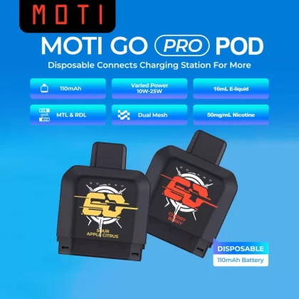 MOTI Go Pro Disposable Flavor Pod (Pod ONLY) - Wintergreen