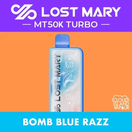 LOST MARY MT50K TURBO Disposable Vape – Bomb Blue Razz