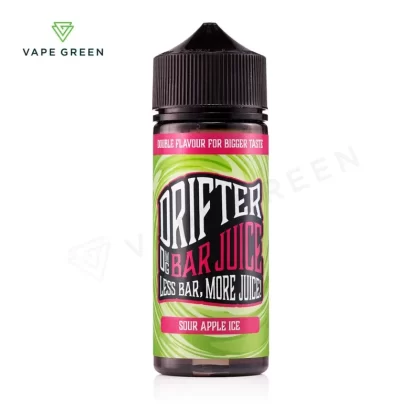 Sour Apple Ice Shortfill E-Liquid by Drifter Bar Juice 100ml - Eliquidsupply