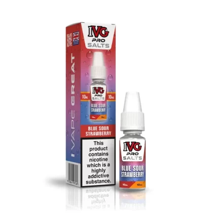 IVG Pro Blue Sour Strawberry Nic Salt - 20mg