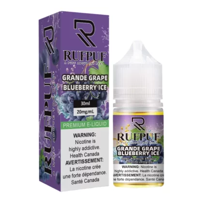 RufPuf Grande Grape Blueberry Ice Nic Salt – 30ml - Vapebazaar Pk