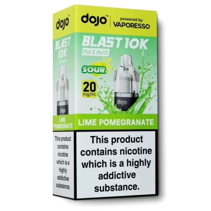 Lime Pomegranate Pod & Refill by Dojo Blast 10k - 20 mg/ml