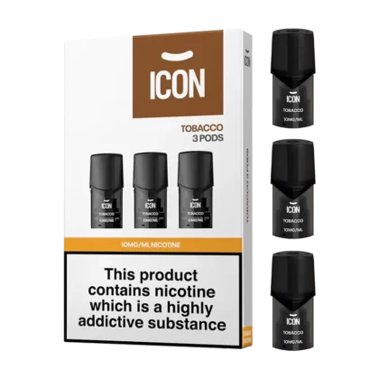 ICON Vape Tobacco Pods (Pack of 3) - 10mg - Vape Product