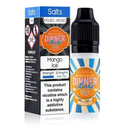 MANGO ICE NICOTINE SALT E-LIQUID BY DINNER LADY SALTS