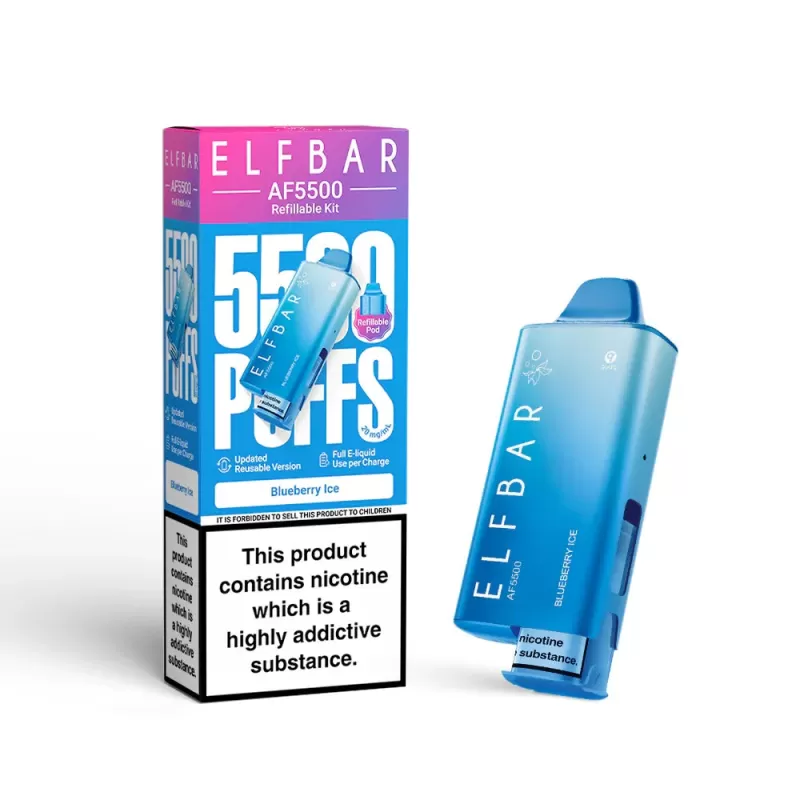 Elf Bar AF5500 Prefilled Pod Kit - Strawberry Ice - Image 2