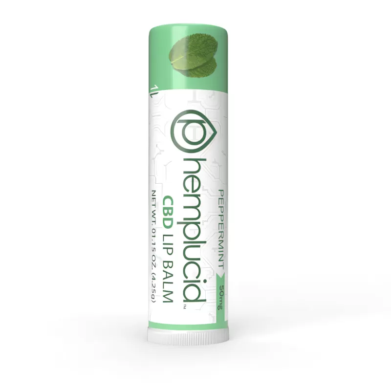 Hemplucid Full-Spectrum CBD Peppermint Lip Balm 50mg