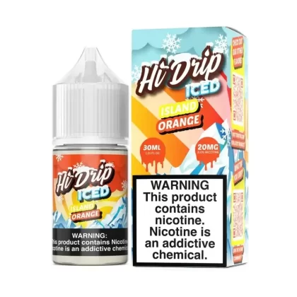 Hi-Drip Salts Iced Island Orange 30ml Nic Salt Vape Juice - Vape Product, Vape Product