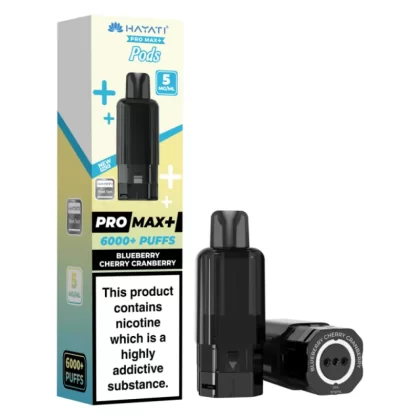 Hayati Pro Max Plus 6000 Prefilled Pod 5mg Blueberry Cherry Cranberry - 5mg