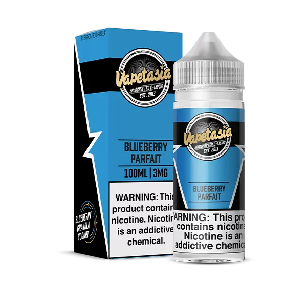 Vapetasia Blueberry Parfait eJuice - 100mL 6mg, 100mL 3mg