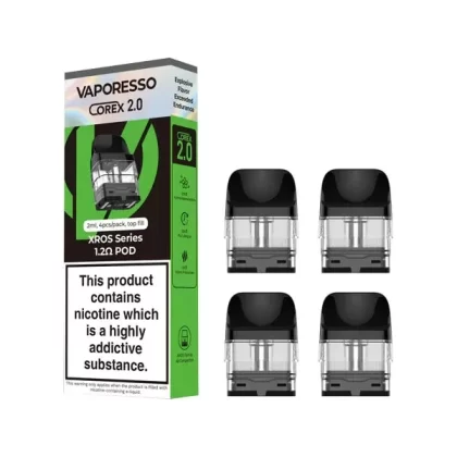 Vaporesso XROS Corex Pods 2.0 (4 Pack) – 1.2Ω Refillable Vape Pods - Vape Store