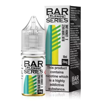 Blue Sour Razz X Lemon Lime By Bar Series Blends 10ml Nic Salt