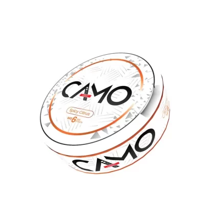 Camo Spice Citrus Nicotine Pouches – 20 Pouches - Strength#6mg>12mg>25mg