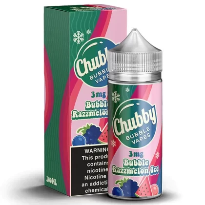 Bubble Razzmelon Ice by Chubby Bubble Vapes 100ml - Vaporider Deals