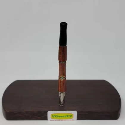 8mm OD Dynavap Stem in Cocobolo w/Philippine Ebony Mouthpiece & Inlay work By Aezhenn Wood