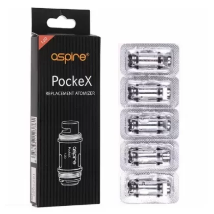 Aspire Pockex Replacement Coil 0.6/1.2 OHM (pack of 5)