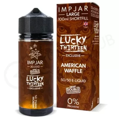 American Waffle Shortfill E-Liquid by Imp Jar & Lucky Thirteen 100ml