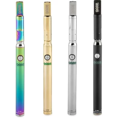 Ooze Slim Twist Pro Vaporizer - Black, Chrome; Batteries & Chargers