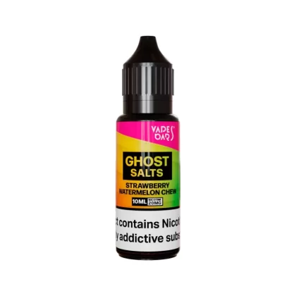 Vapes Bars Ghost Salts Strawberry Watermelon Chew Nic Salt - 10 Pack - 20mg