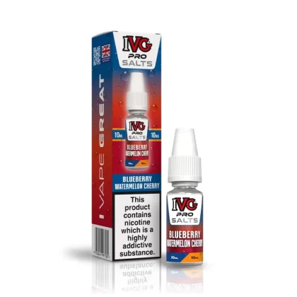 IVG Pro Blueberry Watermelon Cherry Nic Salt - 10mg