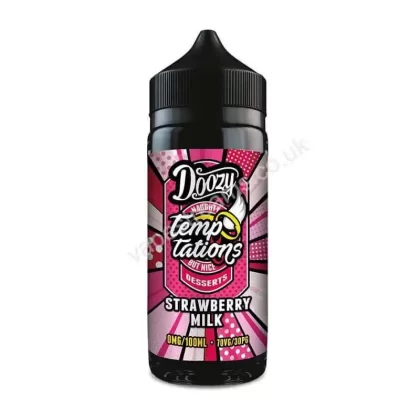 Doozy Temptations Strawberry Milk E-Liquid Shortfill - Vapestreams Co