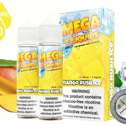 Mango Rush ICE MEGA E-LIQUIDS 2x60ml