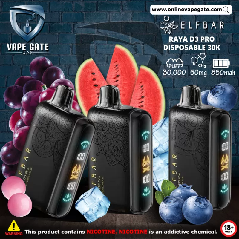 ELF Bar Raya D3 Pro Disposable Pod Device (30K Puffs) - Kiwi Passionfruit Guava / 50 mg