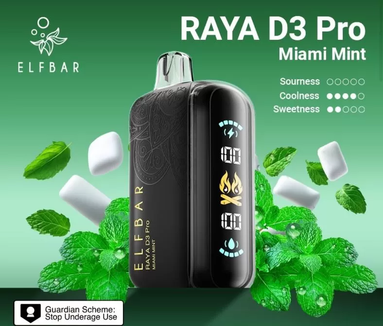 ELF Bar Raya D3 Pro Disposable Pod Device (30K Puffs) - Kiwi Passionfruit Guava / 50 mg - Image 2