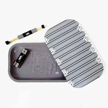 Ugly Rolling Tray 4pc Bundle – Medium - Style#Leaf>Leaf Pattern>Stoned>Ur So High