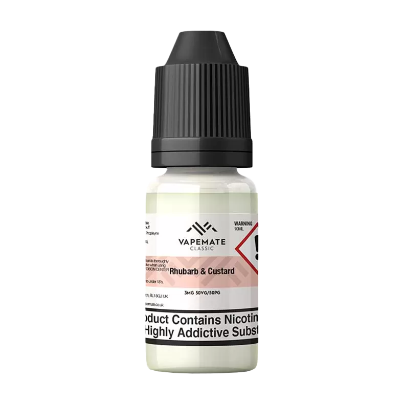 Vapemate Classic Rhubarb & Custard 10ml - 70VG / 30PG / 3mg (Discontinued) - Ecigwizard