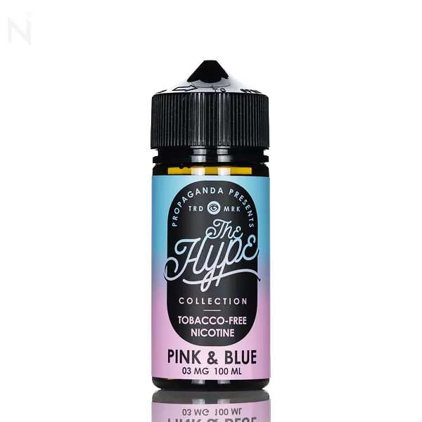 The HYPE by Propaganda E-Liquid - Pink & Blue - 100ml - 6mg - Image 2