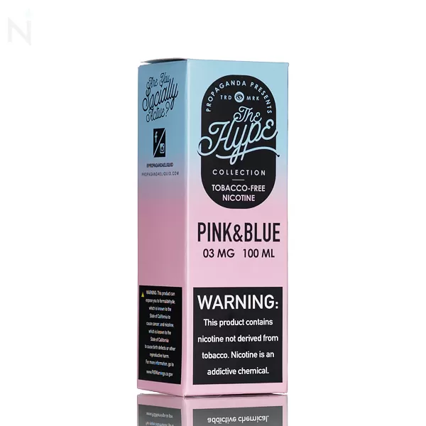 The HYPE by Propaganda E-Liquid - Pink & Blue - 100ml - 6mg - Image 3