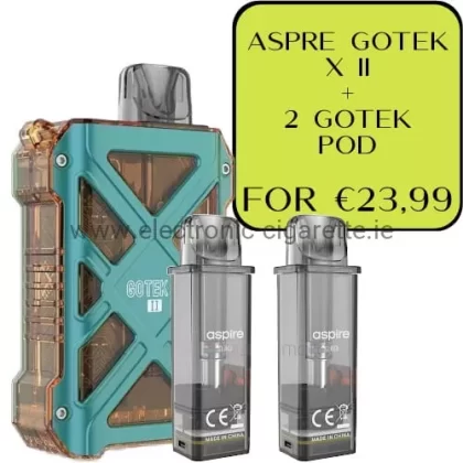 Aspire Gotek X II Vape Kit + 2 × Gotek Refillable Pods Bundle - Vape Store