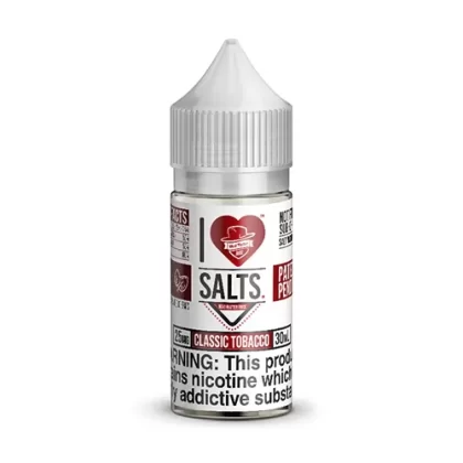 Mad Hatter I Love Salts Classic Tobacco 30ml Nic Salt Vape Juice - Vape Product, Vape Product