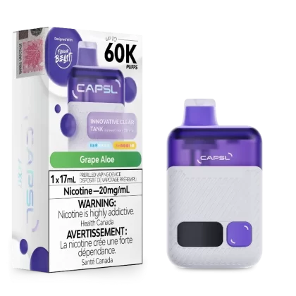 CAPSL 60k Grape Aloe Disposable Vape by Flavour Beast