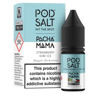 Pod Salt Pacha Mama Strawberry Kiwi Ice Nic Salt E-Liquid - 20mg