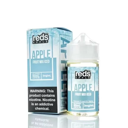 ICED FRUIT MIX RED’S APPLE E-JUICE 7 DAZE 60ML – 3MG – 6MG – 12MG - Vape Product, Vape Product