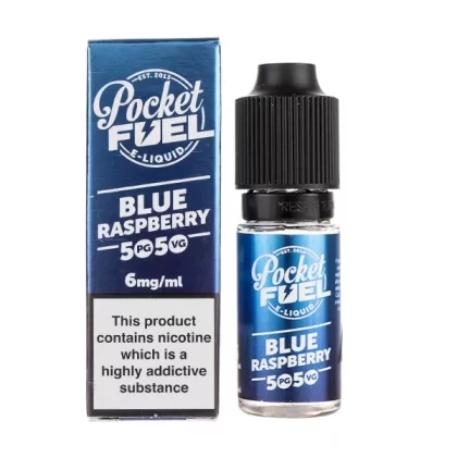 Blue Raspberry 50-50 E-Liquid by Pocket Fuel - 18mg