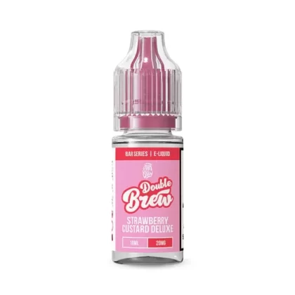 Strawberry Custard Deluxe Nic Salt E-Liquid by Double Brew - Vape Product, Vape Product