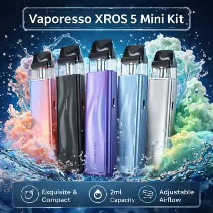 Vaporesso XROS 5 Mini Kit - Titanium Silver - Vapeciga